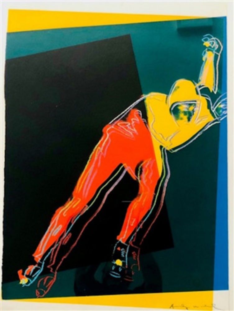 Sérigraphie Warhol - Speed Skater 1(from Art and Sports Portfolio)