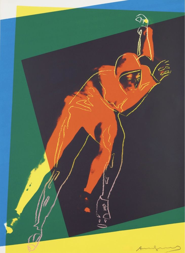 Sérigraphie Warhol - Speed Skater 2 (from Art and Sports Portfolio)
