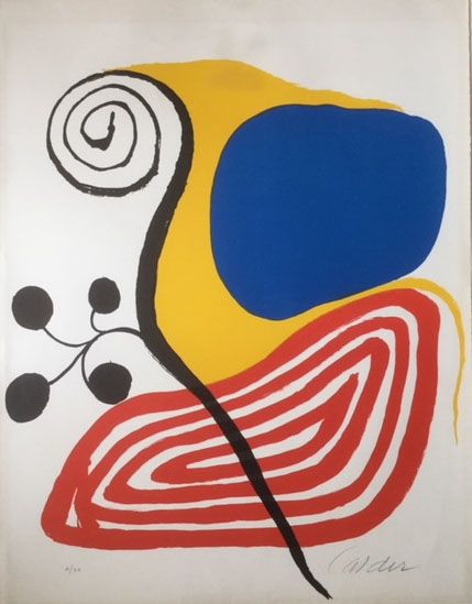 Lithographie Calder - Spiral Composition