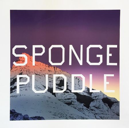 Lithographie Ruscha - Sponge Puddle