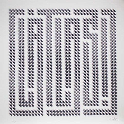 Lithographie L'atlas - Squares series #2
