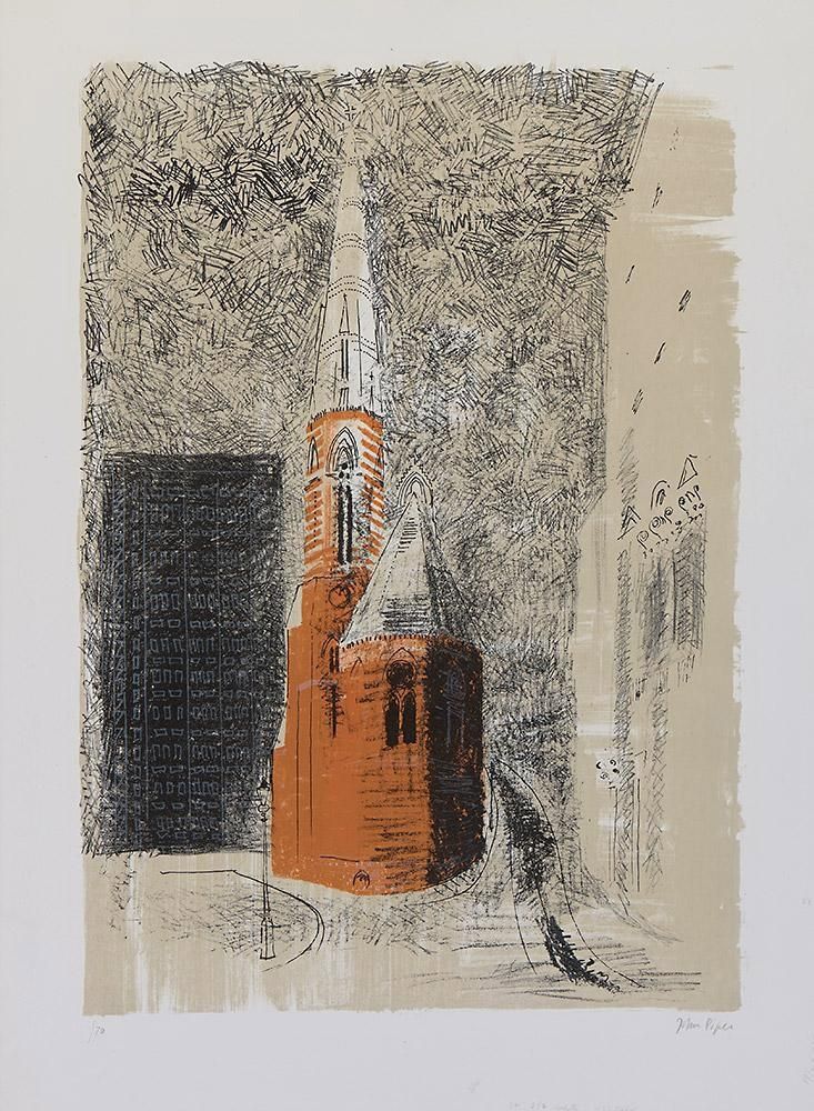Lithographie Piper - St Mary's Paddington 