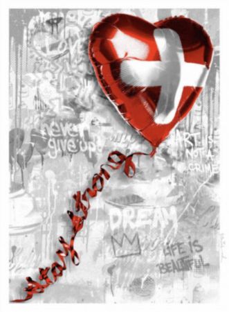 Sérigraphie Mr Brainwash - Stay Strong Swiss