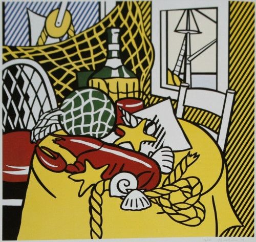 Multiple Lichtenstein - Still Life with Lobster