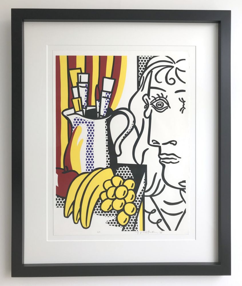 Sérigraphie Lichtenstein - Still life with Picasso