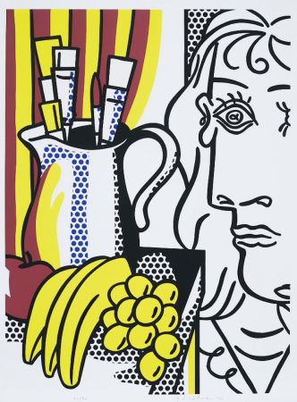 Sérigraphie Lichtenstein - Still Life with Picasso