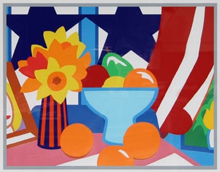 Sérigraphie Wesselmann - Still Life with Red Curtain