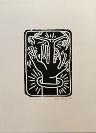 Lithographie Haring - Stones (#1)
