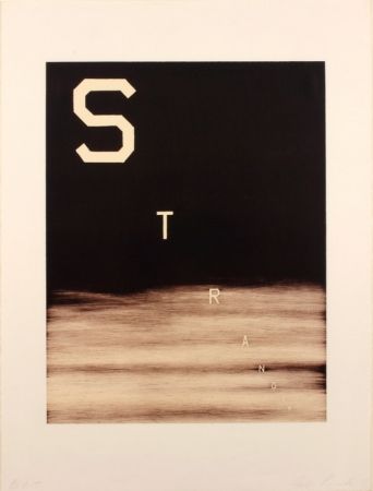 Lithographie Ruscha - Stranger