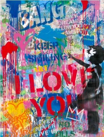 Sérigraphie Mr Brainwash - Street Wall, 2020 