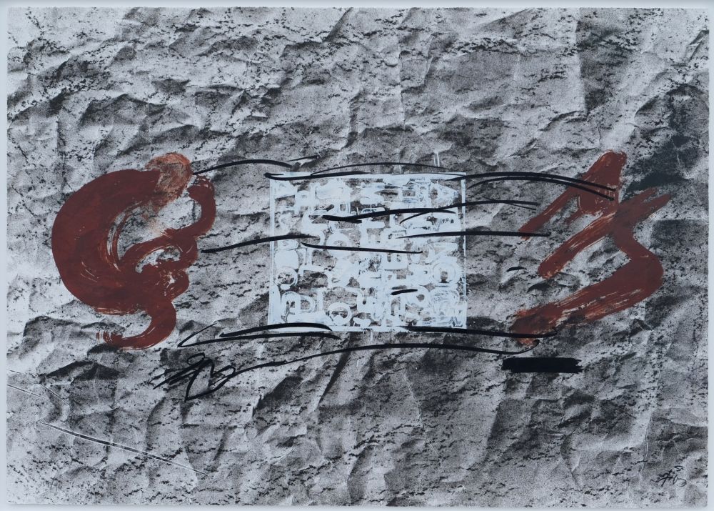 Lithographie Tàpies - Suite 63 x 90 (No 10)