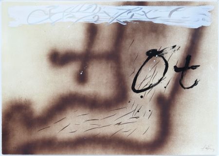 Lithographie Tàpies - Suite 63 x 90 (No 4)