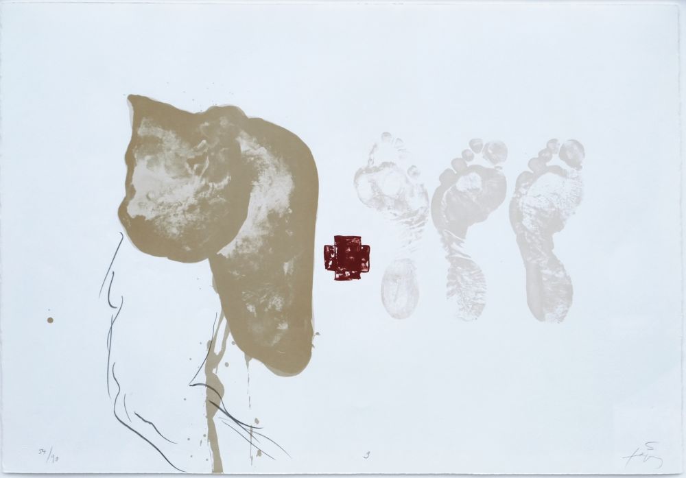 Lithographie Tàpies - Suite 63 x 90 (No 9)