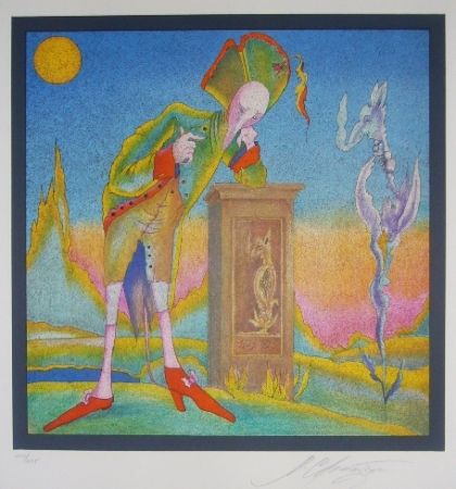 Lithographie Chemiakin - Suite Carnaval de Saint Petersbourg 3