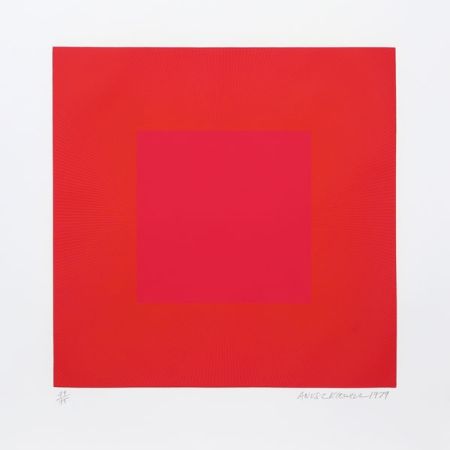 Aquatinte Anuszkiewicz - Summer Suite (Red with Gold IV)
