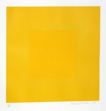 Eau-Forte Et Aquatinte Anuszkiewicz - Summer Suite (Yellow with Yellow)