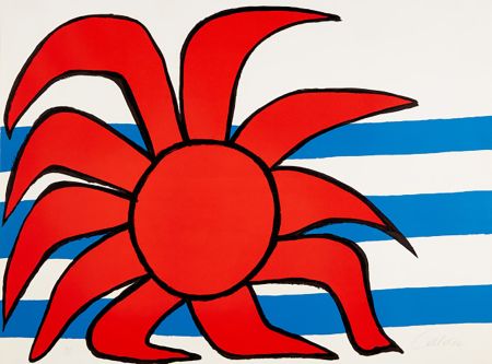 Lithographie Calder - Sun and Sea