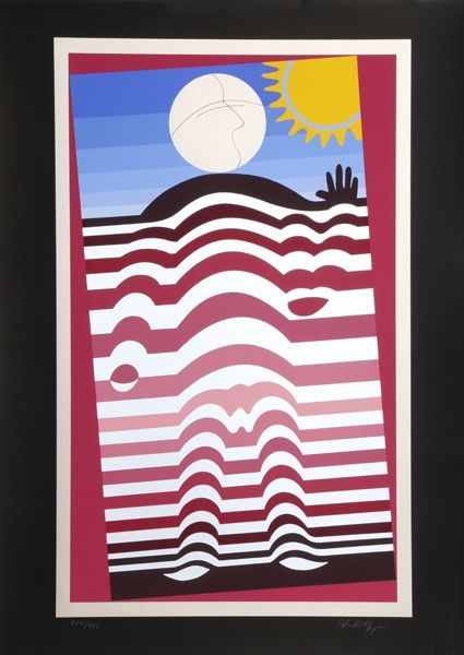 Sérigraphie Vasarely - Sunbather