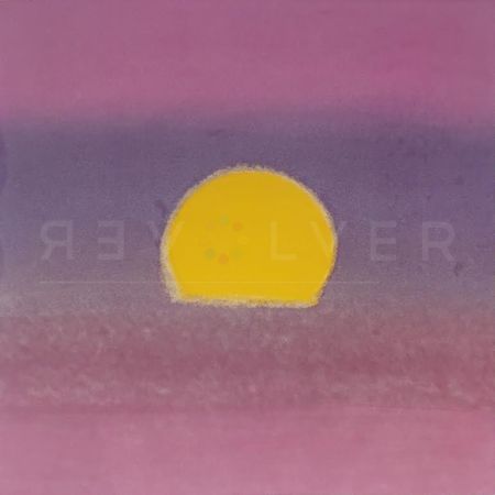 Sérigraphie Warhol - Sunset (Purple/Yellow/Pink)