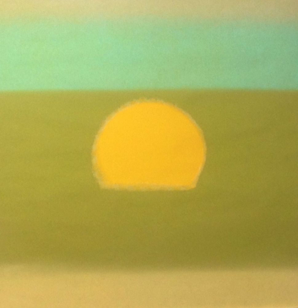Sérigraphie Warhol - Sunset (Yellow/Green) (FS II.85)