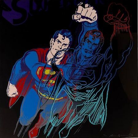 Sérigraphie Warhol - Superman (II.260) From Myths portfolio
