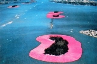 Multiple Christo - Surrounded Islands, Biscayne Bay, Greater Miami, Florida, 1980-83
