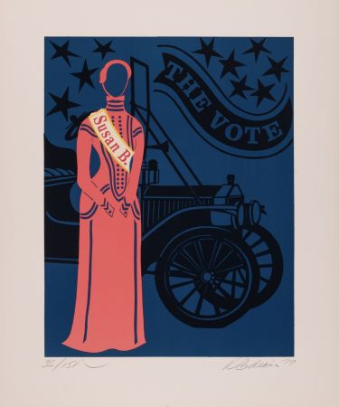 Sérigraphie Indiana - Susan B, 1977 - Hand-signed