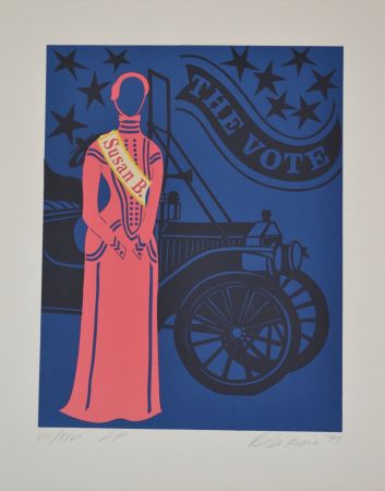 Lithographie Indiana - Susan B. Anthony - Mother of us all portfolio