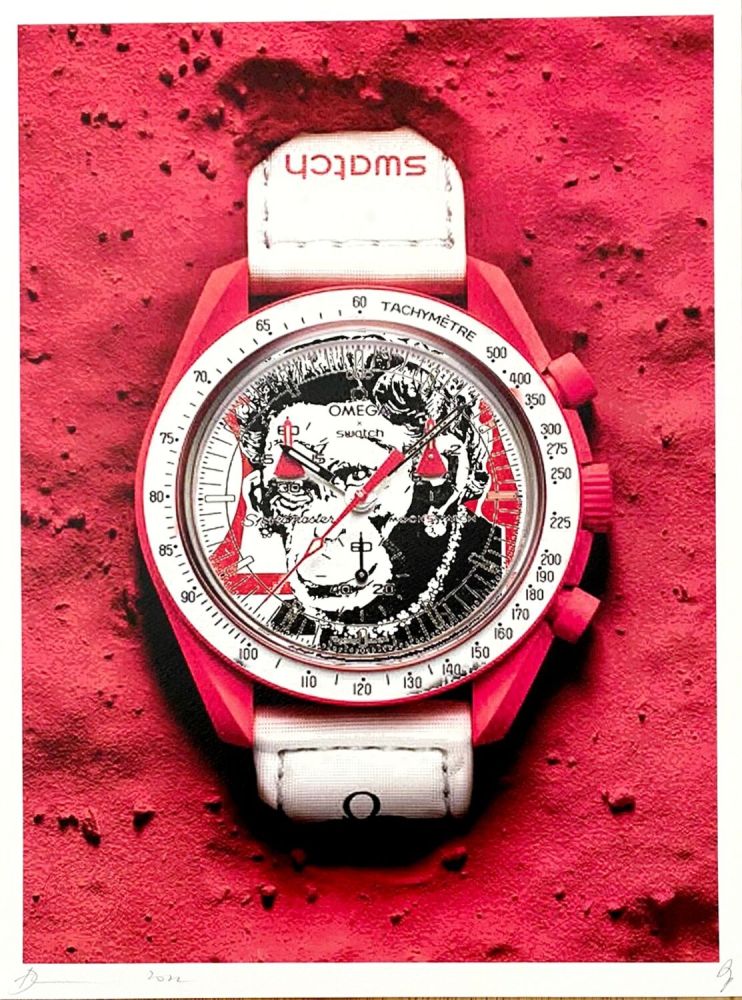 Estampe Numérique Death Nyc - Swatch Red Monkey