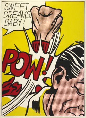 Sérigraphie Lichtenstein - Sweet Dreams Baby!
