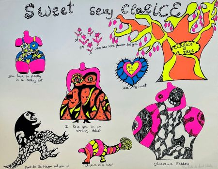 Sérigraphie De Saint Phalle - Sweet Sexy Clarice 