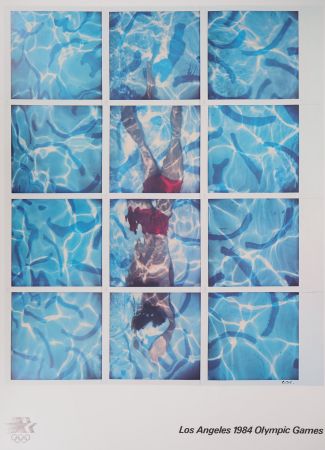 Affiche Hockney - Swimmer, Pool Diver