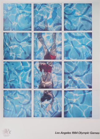 Affiche Hockney - Swimmer, Pool Diver