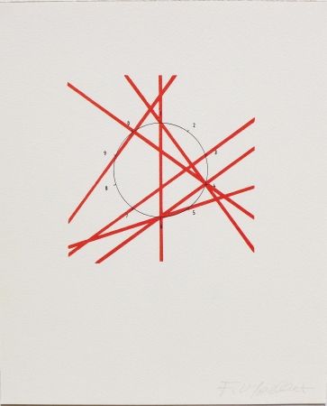 Lithographie Morellet - SYSTEMES, HASARD ET TELEPHONE