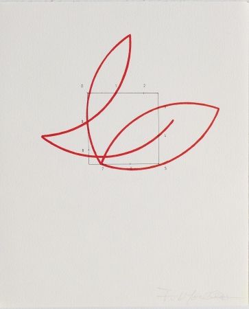 Lithographie Morellet - SYSTEMES, HASARD ET TELEPHONE