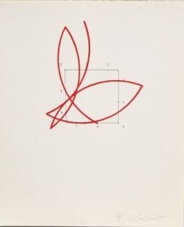 Lithographie Morellet - SYSTEMES, HASARD ET TELEPHONE