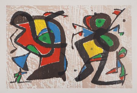 Gravure Sur Bois Miró - Séduction