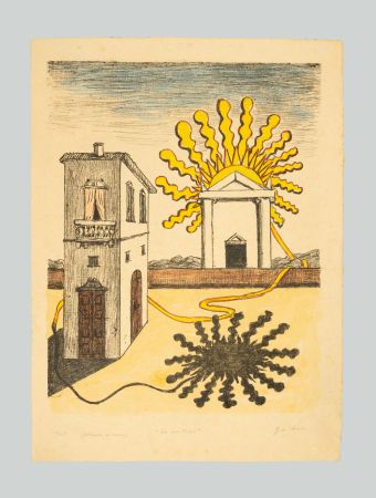 Lithographie De Chirico - Tempio del Sole
