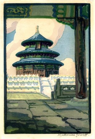 Gravure Sur Bois Jowett  - Temple of Heaven