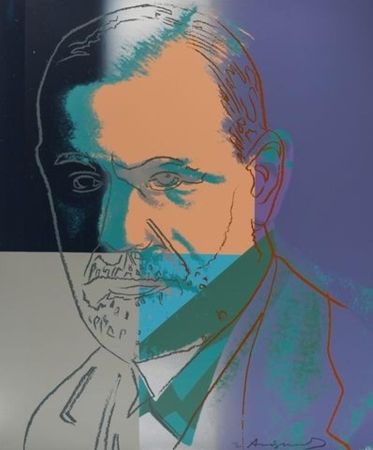 Sérigraphie Warhol - Ten Portraits of Jews of the Twentieth Century: Sigmund Freud