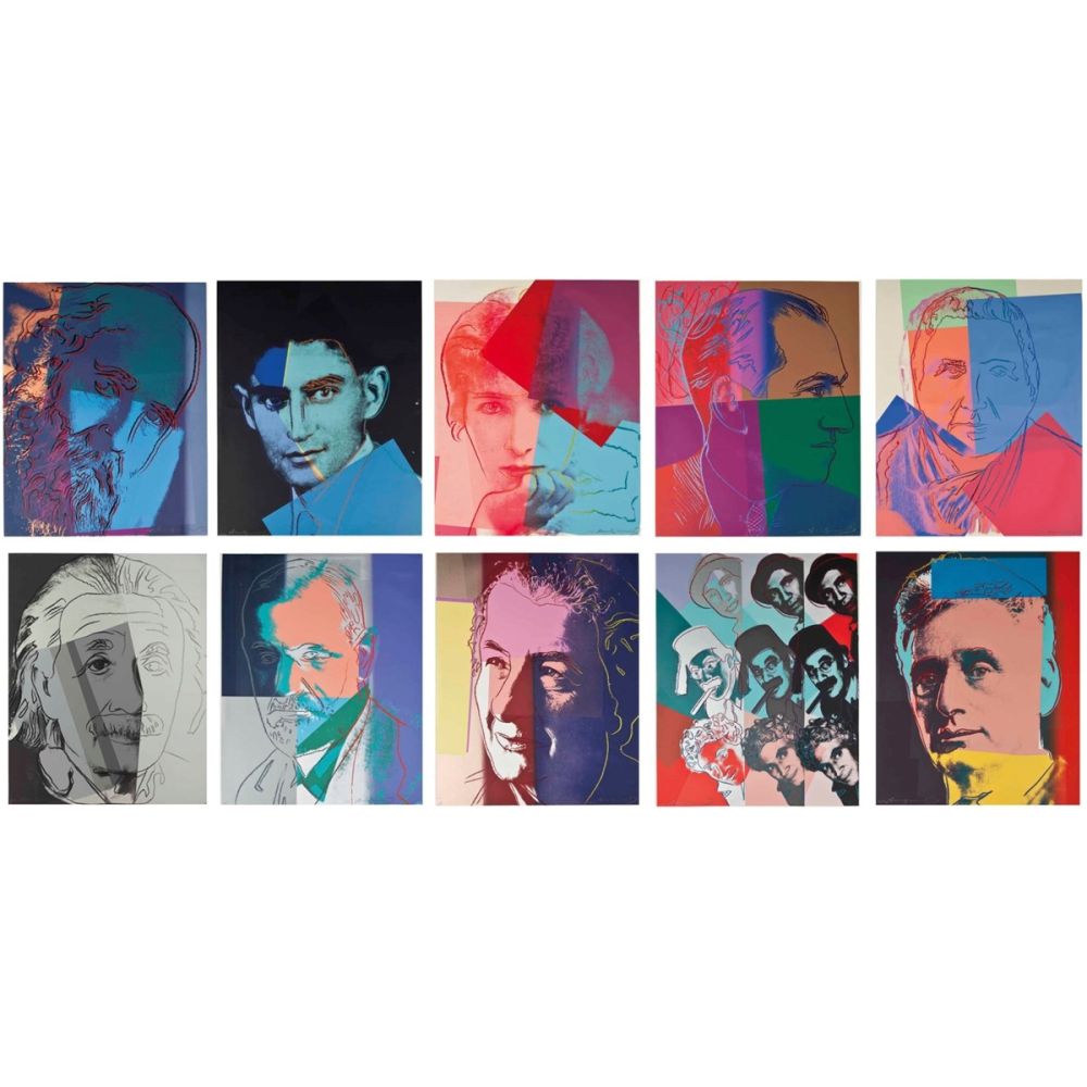 Sérigraphie Warhol - Ten Portraits of Jews of the Twentieth Century Trial Proof (Full Suite)