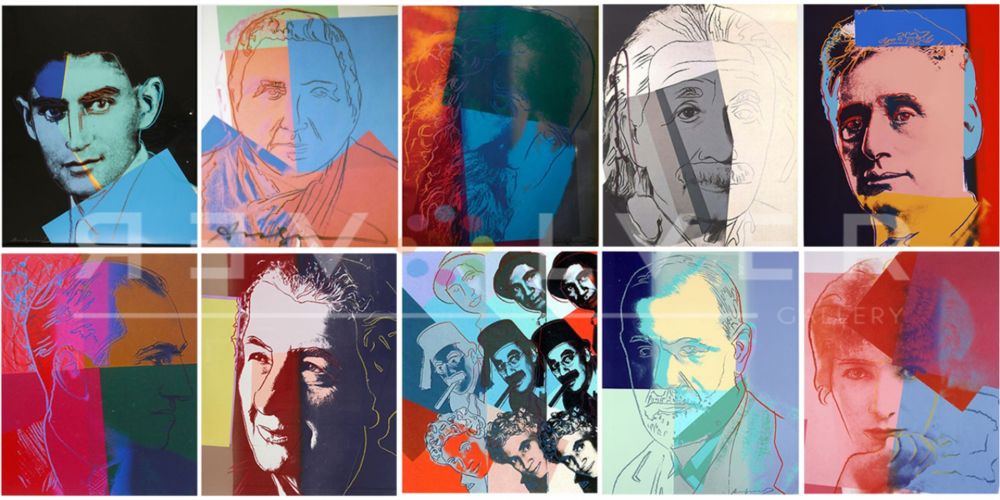 Sérigraphie Warhol - Ten Portraits of Jews of the Twentieth Century (Trial Proof) (Full Suite)