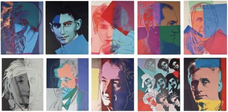 Sérigraphie Warhol - Ten Portraits of Jews of the Twentieth Century Trial Proof (Full Suite)