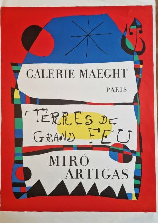 Affiche Miró - Terres de grand feu