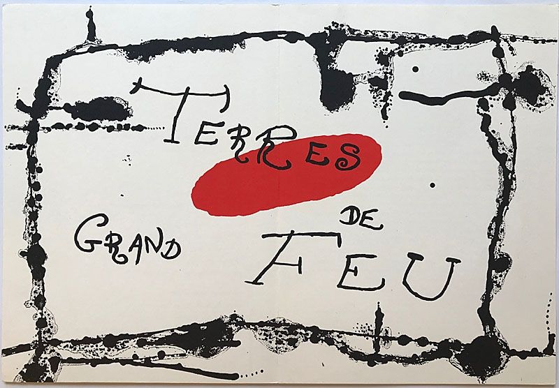 Lithographie Miró - Terres de Grand Feu I (1956)