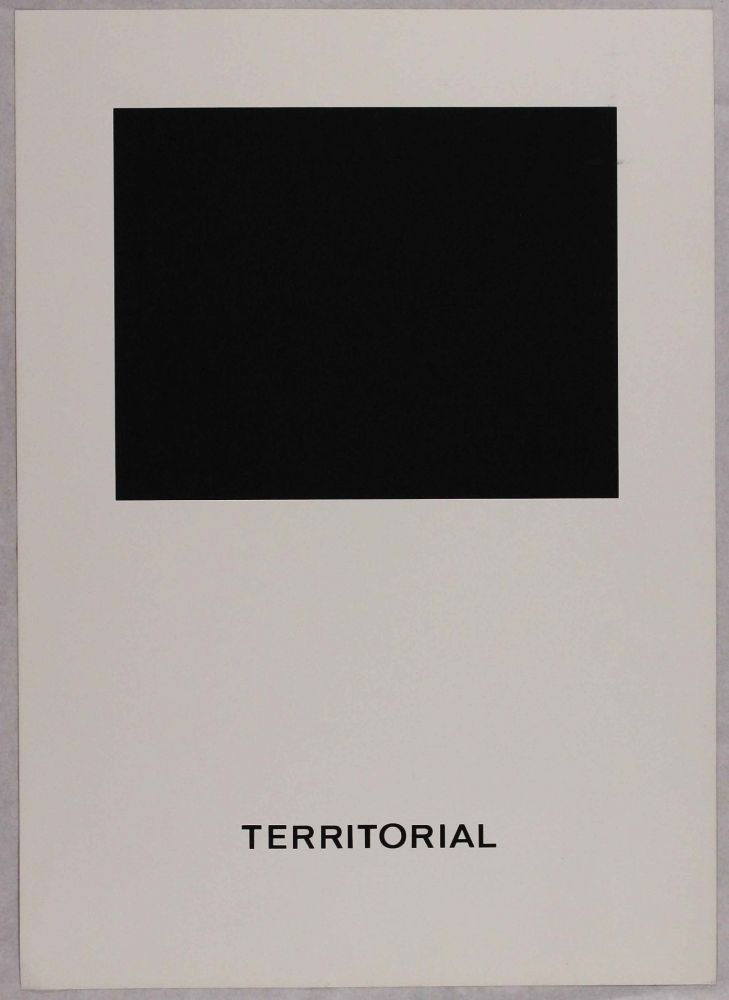 Sérigraphie Agnetti - Territorial from 'Spazio perduto e spazio costruito' portfolio, Plate B