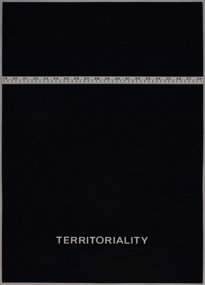 Sérigraphie Agnetti - Territoriality from 'Spazio perduto e spazio costruito' portfolio, Plate H