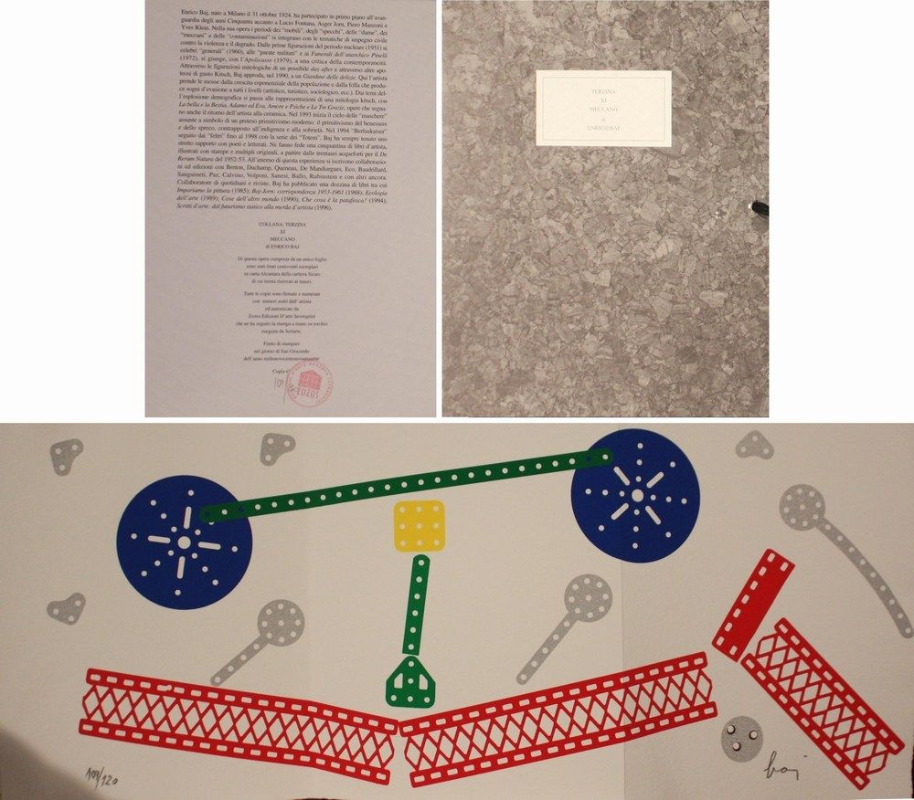 Livre Illustré Baj - TERZINA XI MECCANO