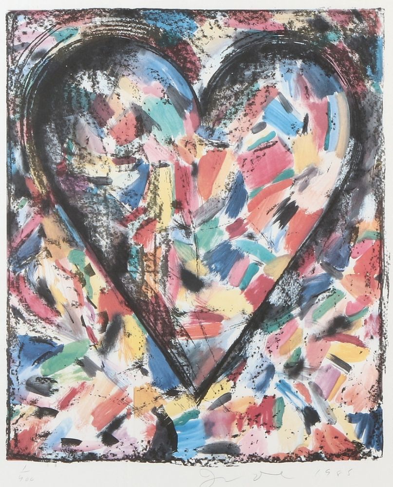 Lithographie Dine - The Confetti Heart