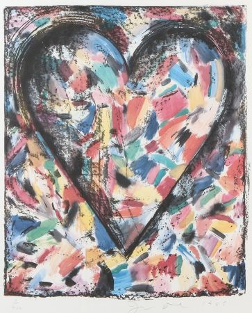 Lithographie Dine - The Confetti Heart